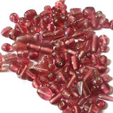 250 Gram Pack Fuchsia  color  Plain Glass Beads for jewellery making