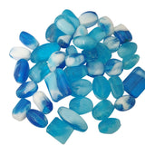 200 Gram Pack dual two tone glass beads for jewellery making, turquoise blue color