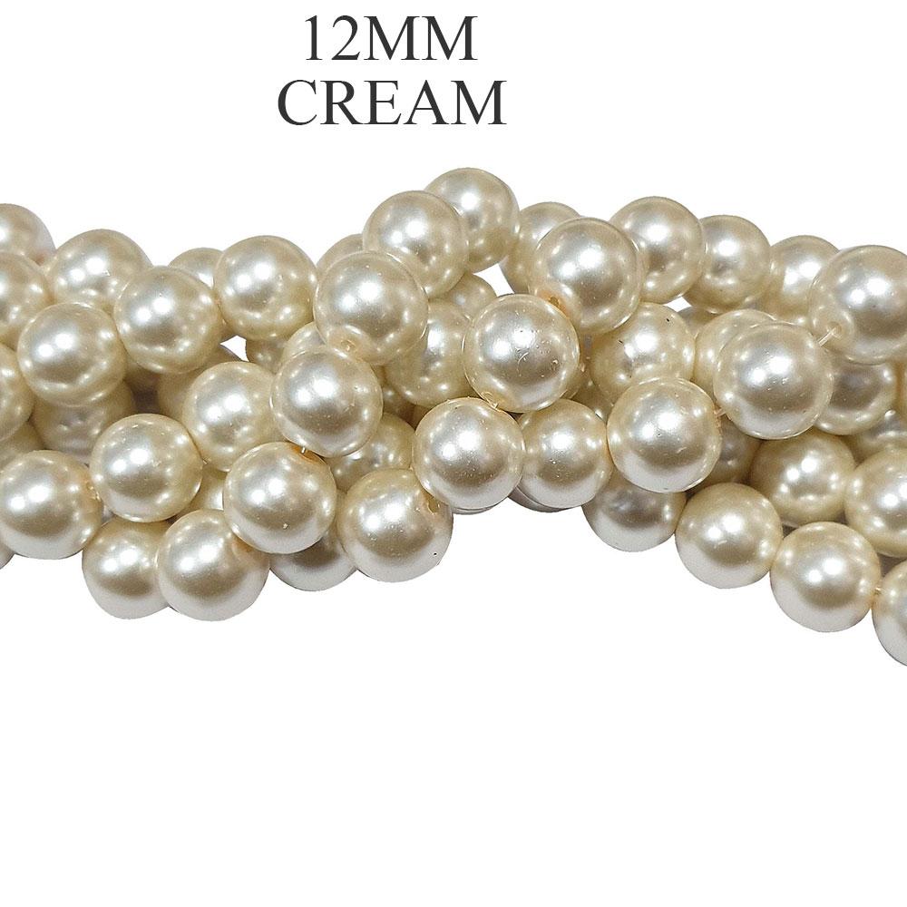 Glass Pearl Round Bead Strands High quality triple quoted , approx 72 Pcs, Strands line approx 32 Inches