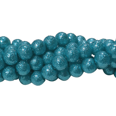 PER STRAND, APPROX 110 BEADS, SIZE 8MM SUGARED GLASS PEARL BEADS FANCY