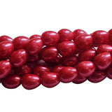 Loose Glass Pearl Beads Drop Shape, in size about7x9mm,  Sold Per 48 Beads, it will come about 16 inches while stringing
