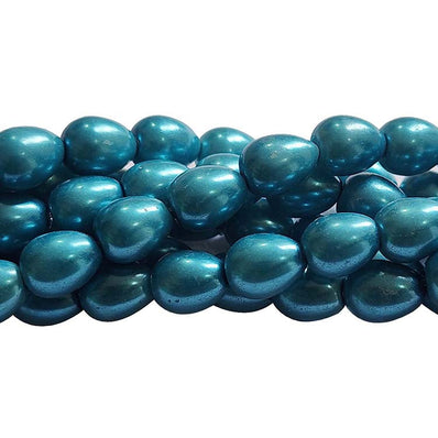 Loose Glass Pearl Beads Drop Shape, in size about7x9mm,  Sold Per 48 Beads, it will come about 16 inches while stringing