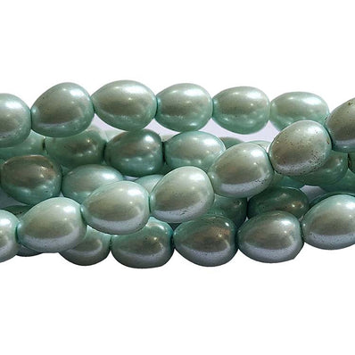 Loose Glass Pearl Beads Drop Shape, in size about7x9mm,  Sold Per 48 Beads, it will come about 16 inches while stringing