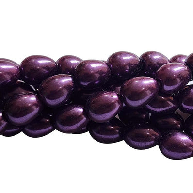 Loose Glass Pearl Beads Drop Shape, in size about7x9mm,  Sold Per 48 Beads, it will come about 16 inches while stringing