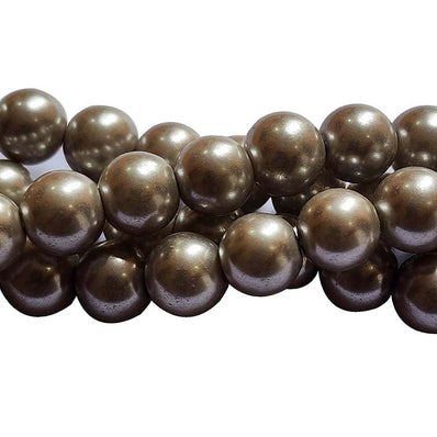 Loose Glass Pearl Beads Round Shape, in size 10mm Smooth Round,  Sold Per 40 Beads, it will come about 16 inches while stringing