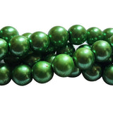 Loose Glass Pearl Beads Round Shape, in size 10mm Smooth Round,  Sold Per 40 Beads, it will come about 16 inches while stringing