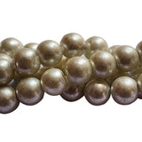 Loose Glass Pearl Beads Round Shape, in size 10mm Smooth Round,  Sold Per 40 Beads, it will come about 16 inches while stringing