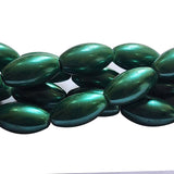 Loose Glass Pearl Beads Oval Shape, in size 10x18mm, Sold Per 21 Beads, it will come about 16 inches while stringing