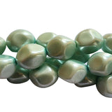 Loose Glass Pearl Beads Barroque Shape, in size 12x14mm, Sold Per 28 Beads, it will come about 16 inches while stringing