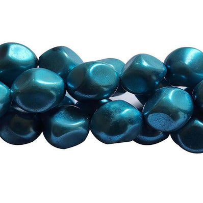 Loose Glass Pearl Beads Barroque Shape, in size 12x14mm, Sold Per 28 Beads, it will come about 16 inches while stringing