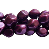 Loose Glass Pearl Beads Barroque Shape, in size 12x14mm, Sold Per 28 Beads, it will come about 16 inches while stringing