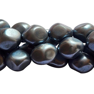 Loose Glass Pearl Beads Barroque Shape, in size 12x14mm, Sold Per 28 Beads, it will come about 16 inches while stringing