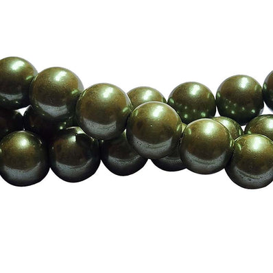 Loose Glass Pearl Beads smooth round Shape, in size 12mm, Sold Per 40 Beads, it will come about 16 inches while stringing