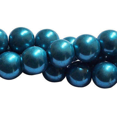Loose Glass Pearl Beads smooth round Shape, in size 12mm, Sold Per 40 Beads, it will come about 16 inches while stringing
