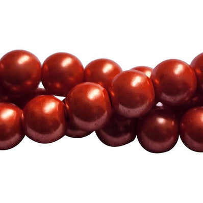 Loose Glass Pearl Beads smooth round Shape, in size 12mm, Sold Per 40 Beads, it will come about 16 inches while stringing