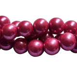 Loose Glass Pearl Beads smooth round Shape, in size 12mm, Sold Per 40 Beads, it will come about 16 inches while stringing