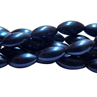 Loose Glass Pearl Beads Oval Shape, in size 8x16mm, Sold Per 27 Beads, it will come about 16 inches while stringing