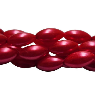 Loose Glass Pearl Beads Oval Shape, in size 8x16mm, Sold Per 27 Beads, it will come about 16 inches while stringing