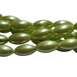 Loose Glass Pearl Beads Oval Shape, in size 8x16mm, Sold Per 27 Beads, it will come about 16 inches while stringing