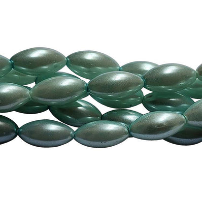 Loose Glass Pearl Beads Oval Shape, in size 8x16mm, Sold Per 27 Beads, it will come about 16 inches while stringing