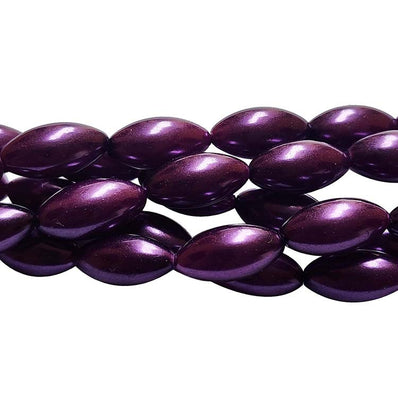 Loose Glass Pearl Beads Oval Shape, in size 8x16mm, Sold Per 27 Beads, it will come about 16 inches while stringing