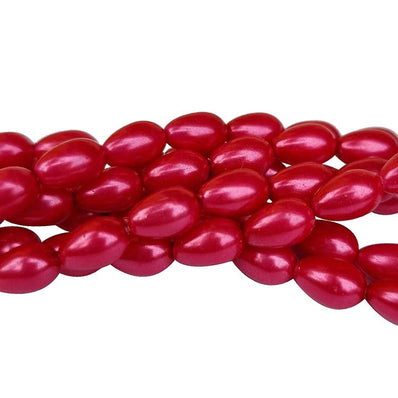 6x9mm Loose Glass Pearl Beads  teardrop  Shape, Sold Per 45 Beads, it will come about 16 inches while stringing