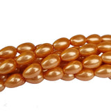 5x8mm Loose Glass Pearl Beads  teardrop  Shape, Sold Per 45-46 Beads, it will come about 16 inches while stringing
