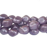 Loose Glass Pearl Beads Barroque Shape, in size 12x14mm, Sold Per 30 Beads, it will come about 16 inches while stringing