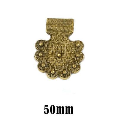 3 Pcs Pack German Silver Pendant Size About 50mm