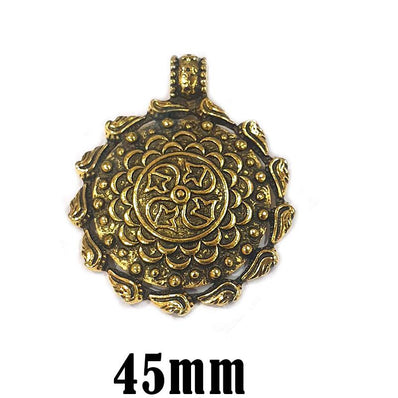 2 Pcs Pack German Silver Pendant Size About 45mm