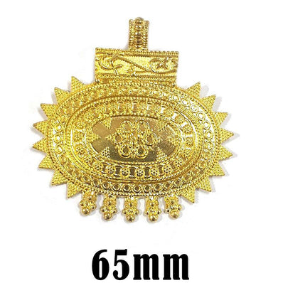 1 Pcs Pack German Silver Pendant Size About 65mm