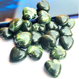 20 PIECES PACK' HEART SHAPED ACRYLIC BEADS' 12 MM SIZE APPROX.