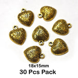 30 Pcs Pack approx size 18x15mm Size Oxidized Base Metal Pendants