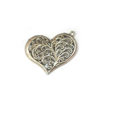 2 Pcs Pack Oxidized Heart Locket Pendants for jewellery Making