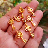 10 PCS PACK 'KEY CHARMS FOR JEWELLERY MAKING CHARMS FOR JEWELLERY MAKING' APPROX SIZE 21 MM