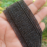 2 LINES PACK' 2 MM HYDRO GLASS BEADS ROUND SOLD BY PER LINE' 14 INCHES LONG' 195-200 PIECES