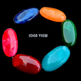 10 PCS PACK, FANCY ACRYLIC BEADS,33x18 MM SIZE' IMITATION JADE BEADS JEWELRY MAKING RAW MATERIALS