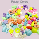 50 Grams Pkg. Pastel Color Bead Mix for Jewelry making