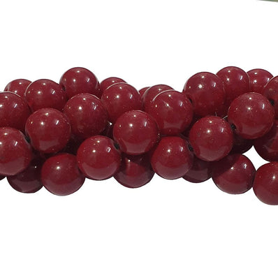 2 strands/line each 16", JADE IMITATION GLASS BEADS 43~44 Beads approx in 16 inches strand/line