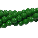 2 strands/line each 16", JADE IMITATION GLASS BEADS 43~44 Beads approx in 16 inches strand/line