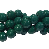 2 strands/line each 16", JADE IMITATION GLASS BEADS 35~36 Beads approx in 16 inches strand/line