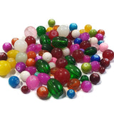 Imitation jade glass Beads Mix assortment Sold Per 200 Beads Pack