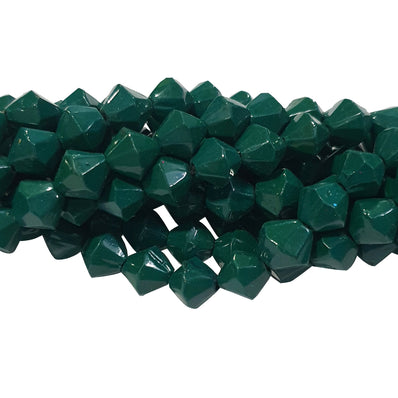 2 strands/line each 16", JADE IMITATION GLASS BEADS 46~48 Beads approx in 16 inches strand/line