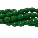 2 STRANDS/LINE EACH 16", JADE IMITATION GLASS BEADS45~46 BEADS APPROX IN 16 INCHES STRAND/LINE