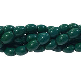 2 STRANDS/LINE EACH 16", JADE IMITATION GLASS BEADS45~46 BEADS APPROX IN 16 INCHES STRAND/LINE