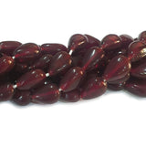 Flat Drop Glass Beads Imitation Jade, Sold Per Strand/line Pack Solid Color ! Not dyed and patined