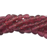 Drop Shape glass beads Imitation Jade, Sold Per Strand/line Pack Solid Color ! Not dyed and patined