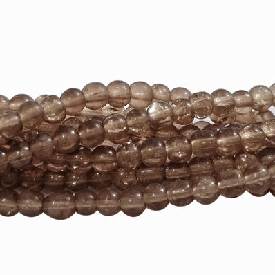 2 Line/string (each line 16 inches long) glass beads Crackle for jewelry making in size about 4mm round