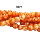 PER LINE, 8MM SIZE JADE REPLICA FINE QUALITY OF GLASS BEADS FOR JEWELRY MAKING, APPROX 48~51 BEADS