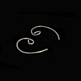 5 PAIR PACK,  SILVER EARRING WIRE JEWELRY MAKING COMPONENT RAW MATERIAL SWINGING SPIRALS DANGLE AND TANGLE WIRE EARRINGS BRASS RAW DOKRA
